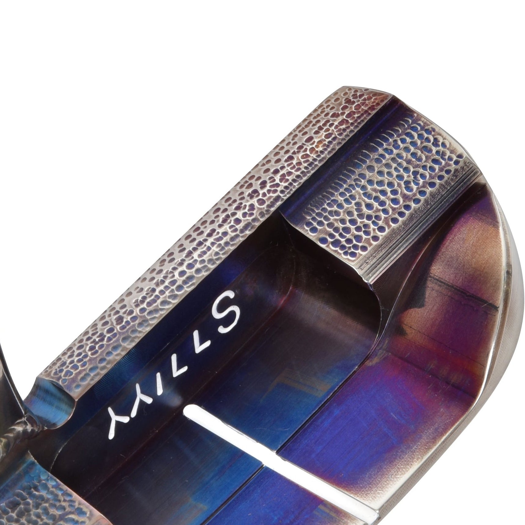 T.P. Mills Sycamore Crocodile hand-stamping detail