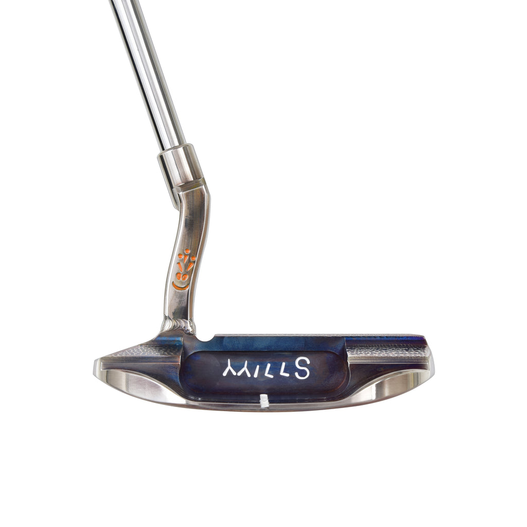 T.P. Mills SGSS Sycamore Crocodile putter cavity view