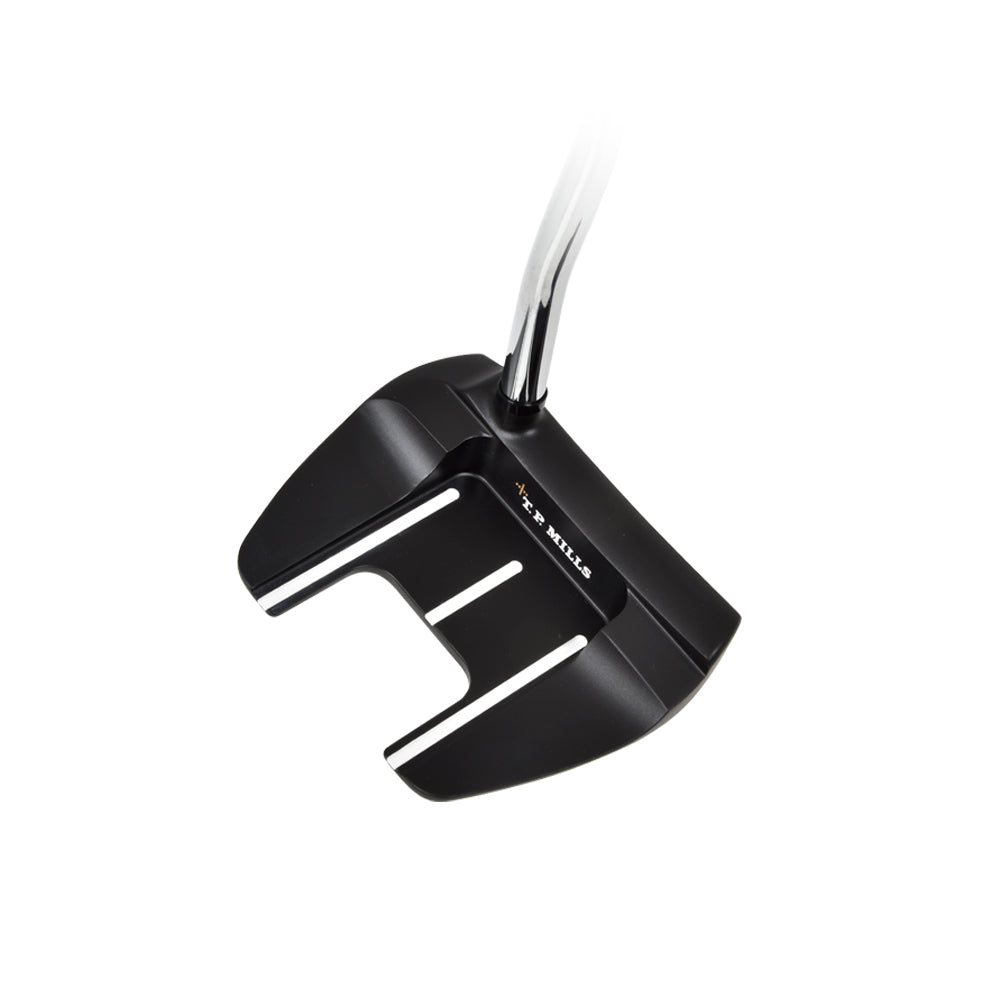 T.P. Mills Club Champ Costa PVD putter cavity three-quarter view