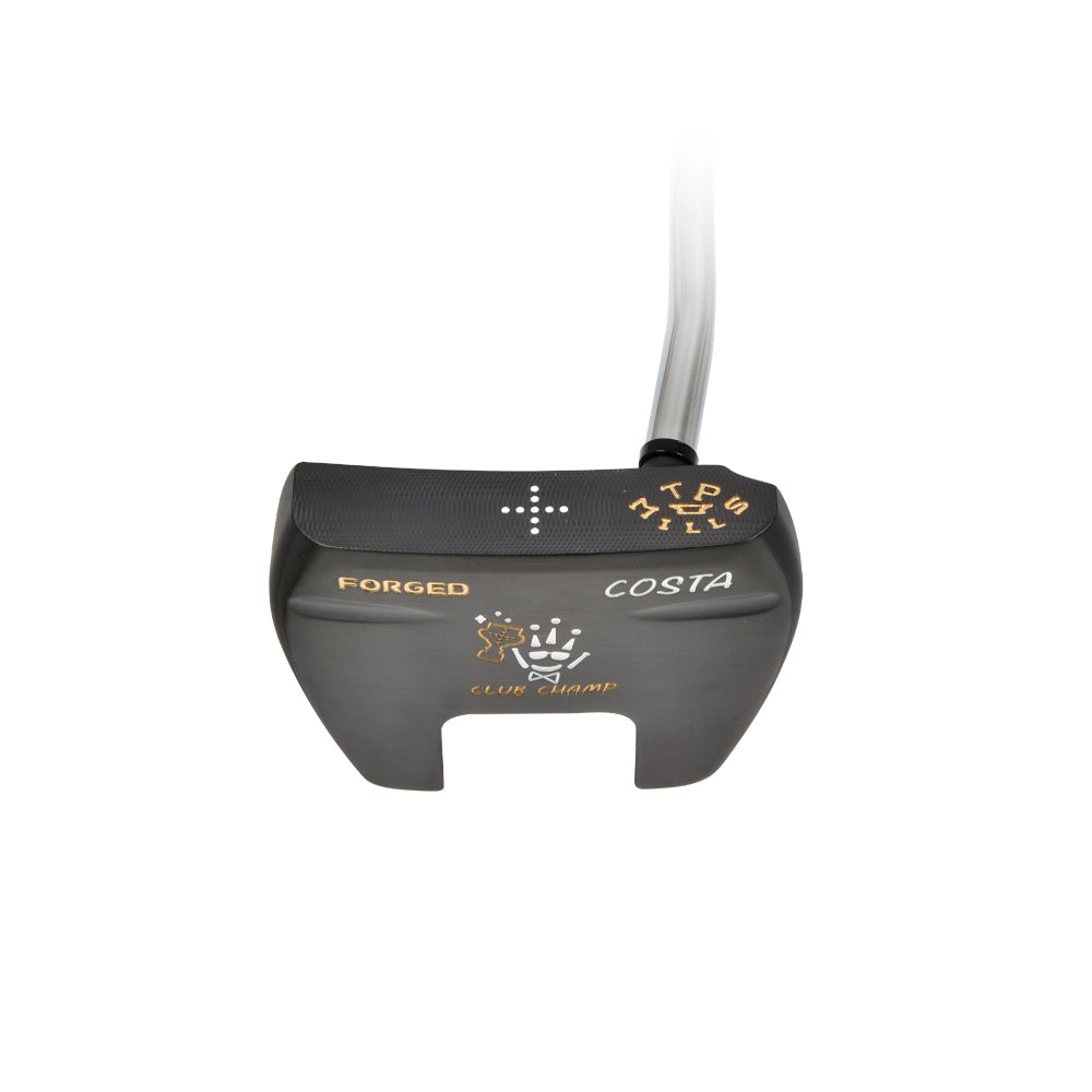T.P. Mills Club Champ Costa PVD putter face and sole view
