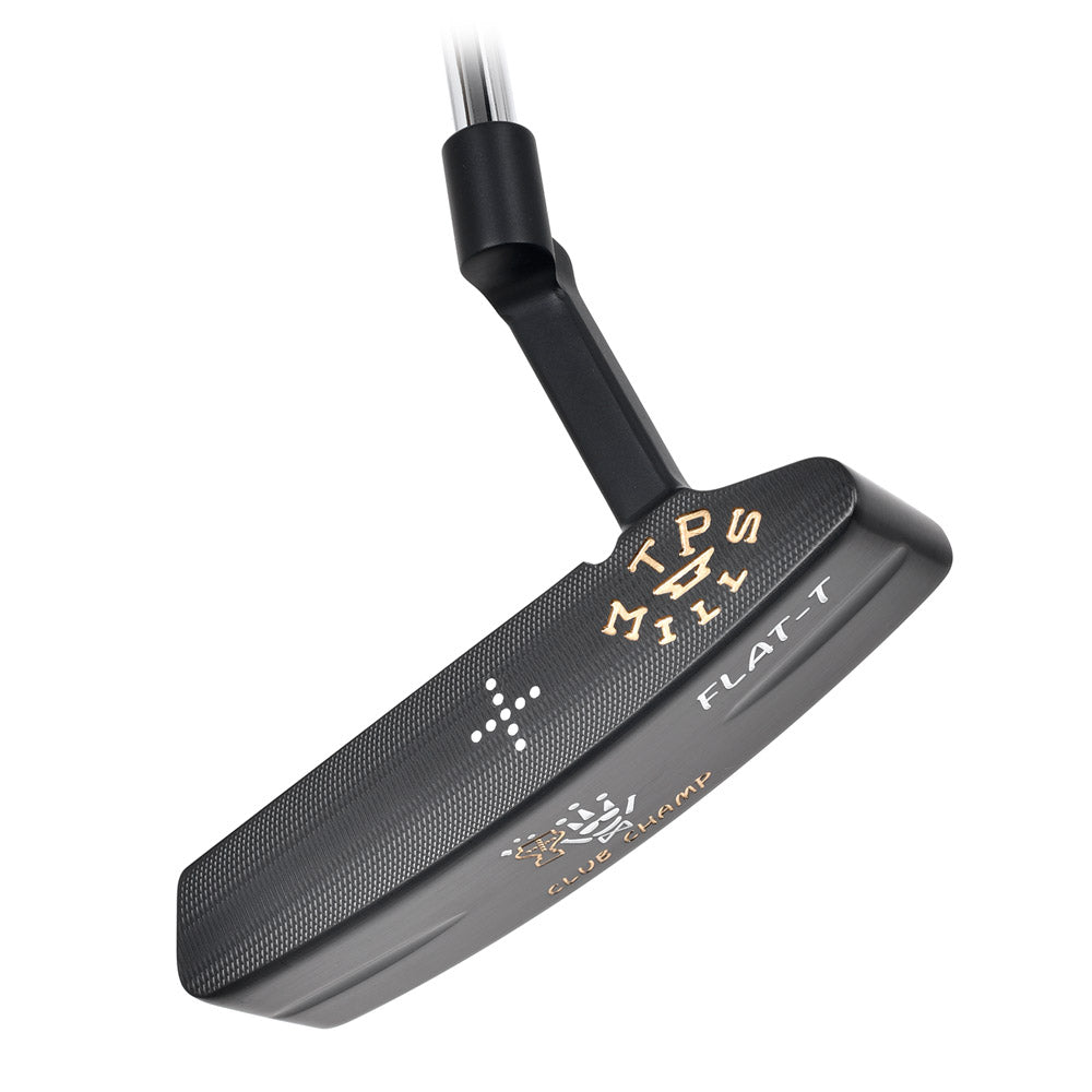T.P. Mills Flat T PVD putter deep milled face view