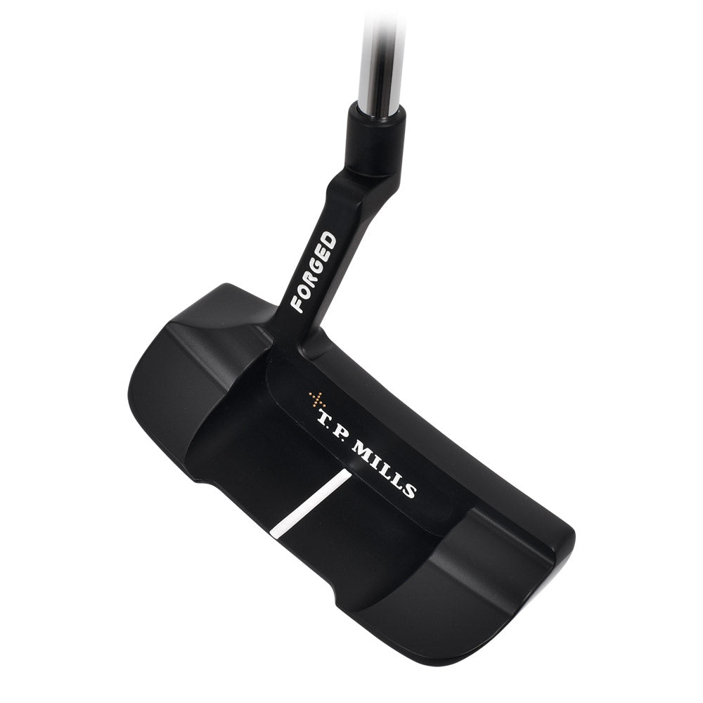 T.P. Mills Club Champ Nellie PVD wide-blade putter three-quarter view