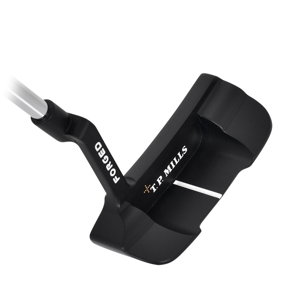 T.P. Mills Club Champ Nellie PVD wide-blade putter three-quarter view
