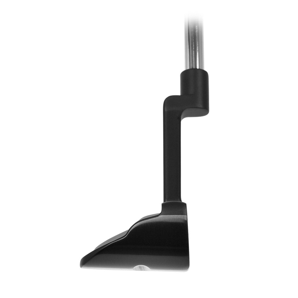 T.P. Mills Club Champ Nellie PVD wide-blade putter side view