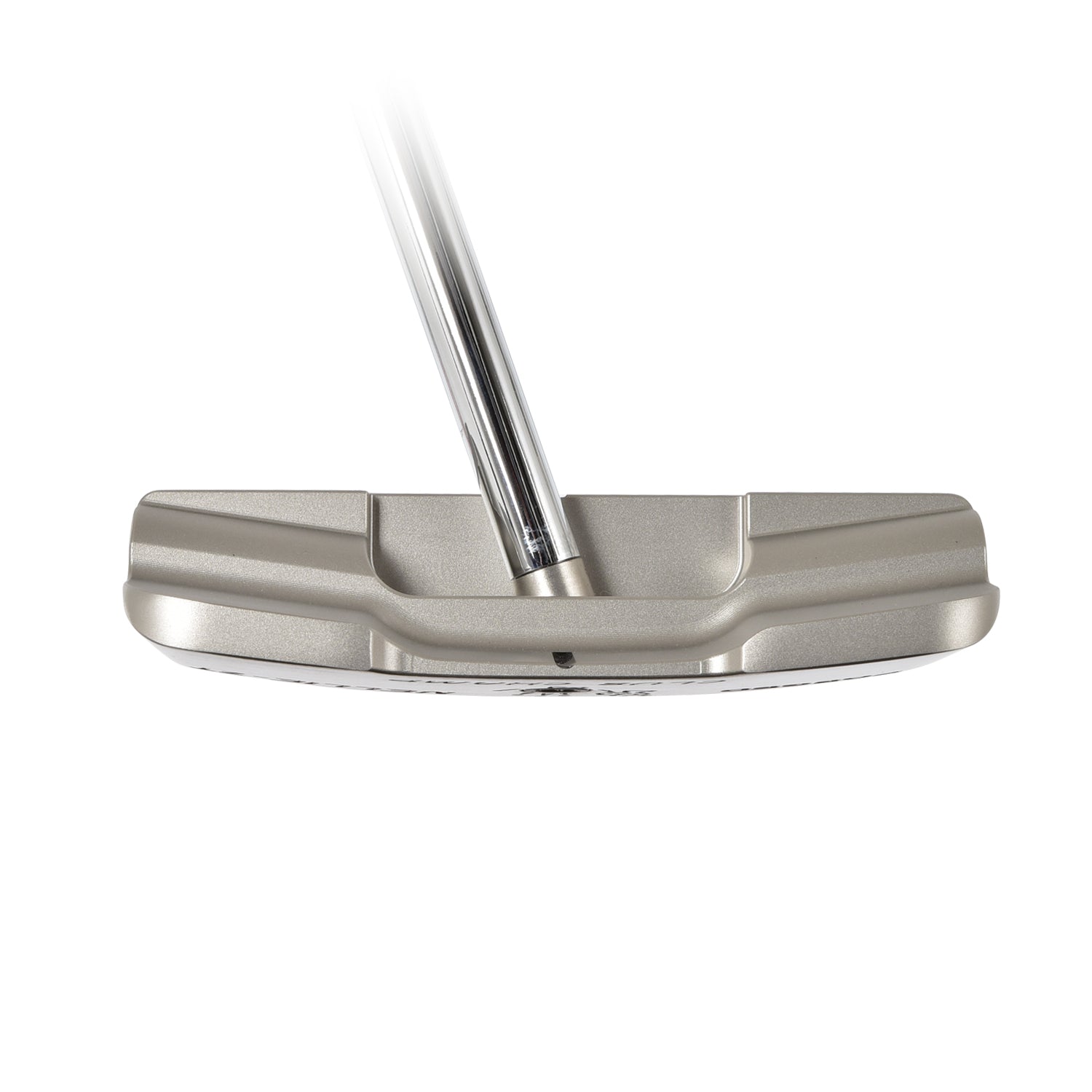 T.P. Mills Nellie ZT silver cavity with dual sightlines, straight-on view