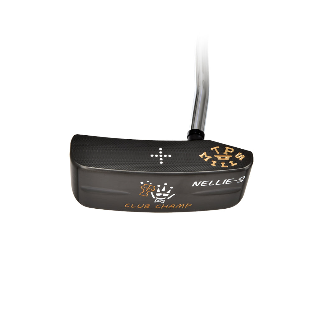 Sole view of the T.P. Mills Club Champ Nellie S PVD putter