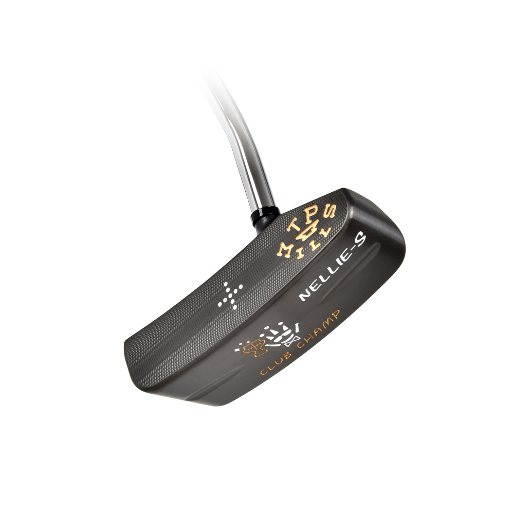 Sole view of the T.P. Mills Club Champ Nellie S PVD putter