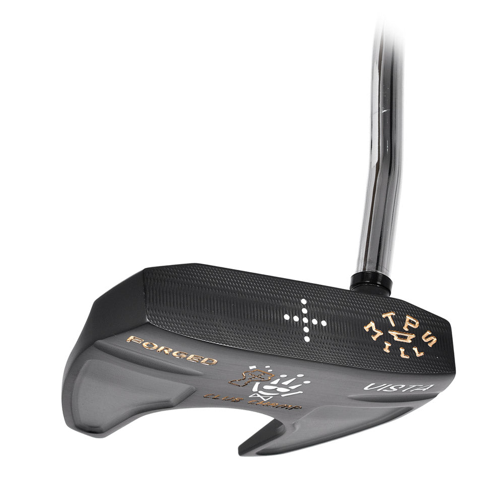 T.P. Mills Club Champ Vista Black PVD putter Milling detail