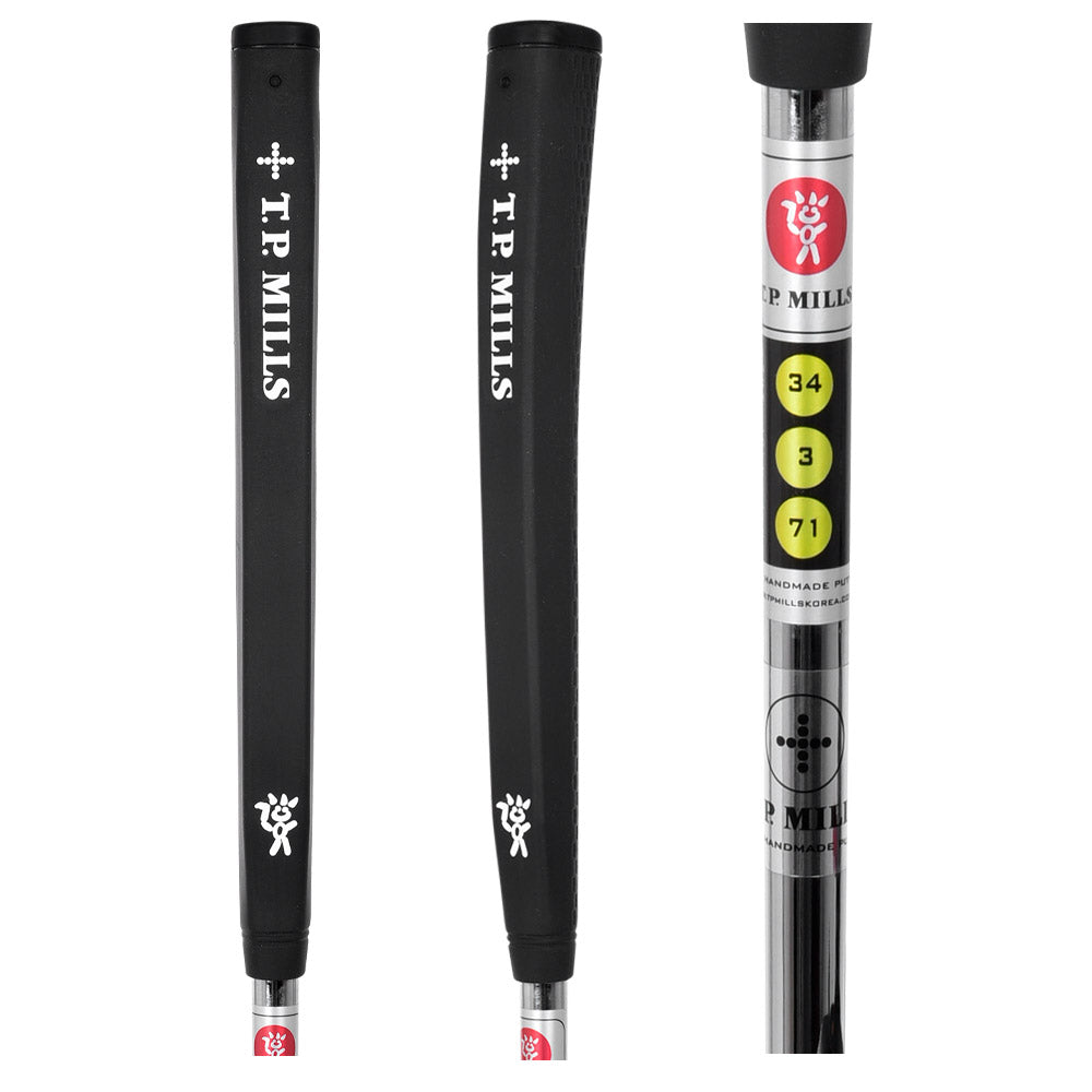 T.P. Mills Club Champ Vista Black PVD putter Grip Overview