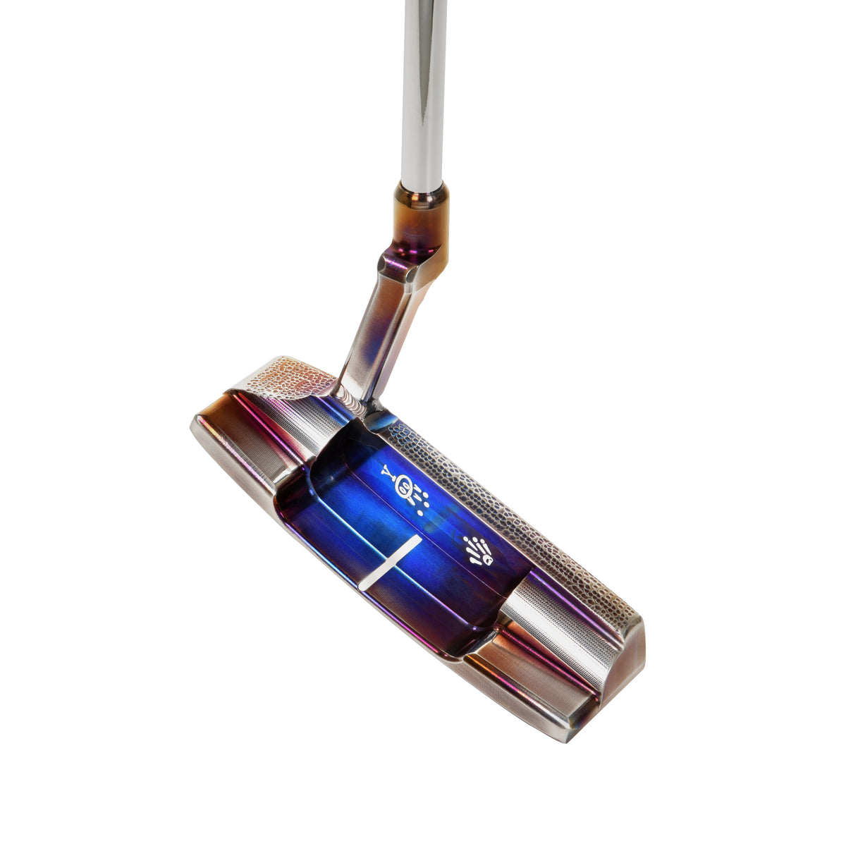 T.P. Mills SGSS Crocodile Flat T Sunny Boy Handmade Putter three-quarter heel view