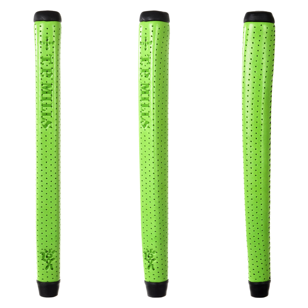 T.P. Mills lime green grip for Sunny Boy Handmade Putter