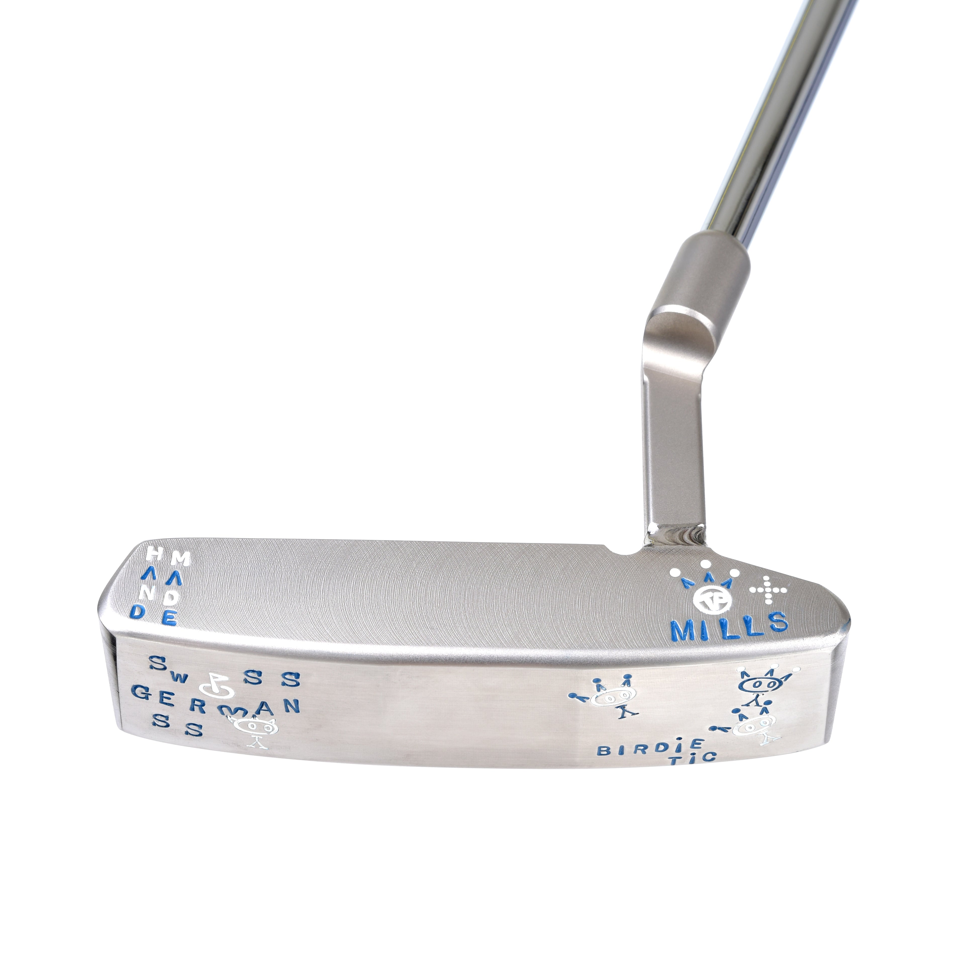 T.P. Mills SGSS Flat T “Birdie Tic TP” Tour Platinum Handmade Putter