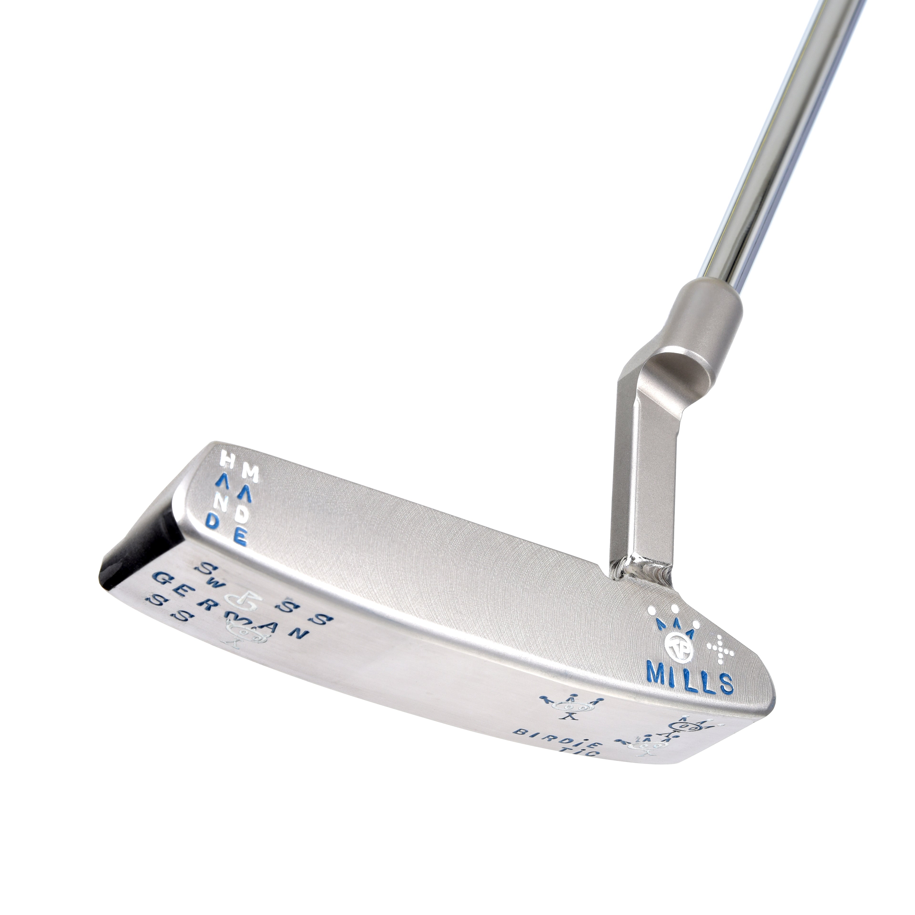 T.P. Mills SGSS Flat T “Birdie Tic TP” Tour Platinum Handmade Putter