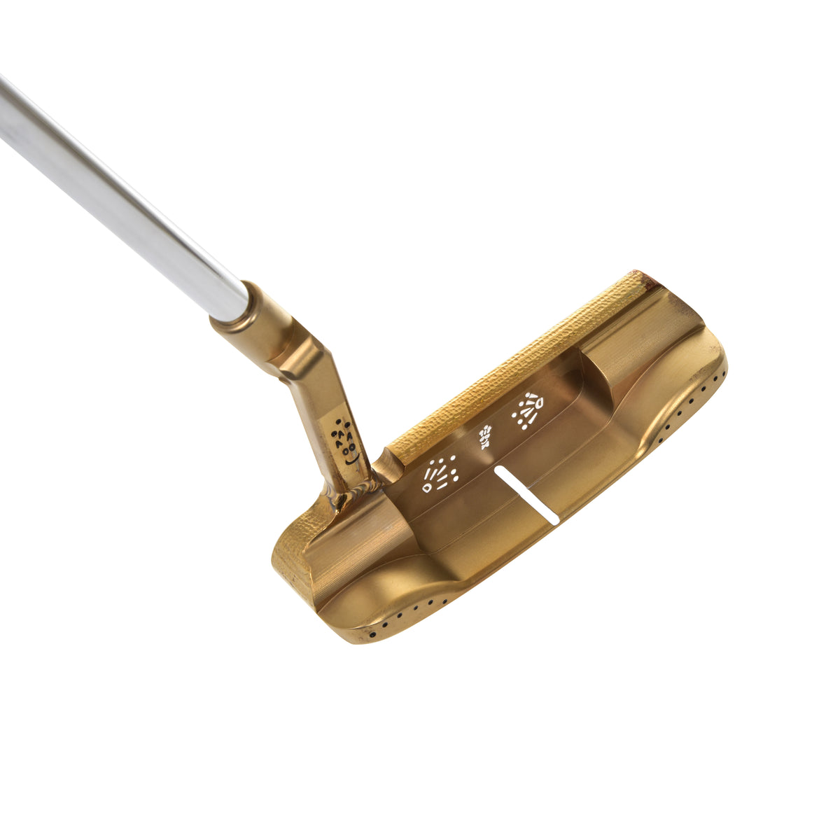 T.P. Mills SGSS Dale Crocodile Handmade Putter crocodile pattern detail
