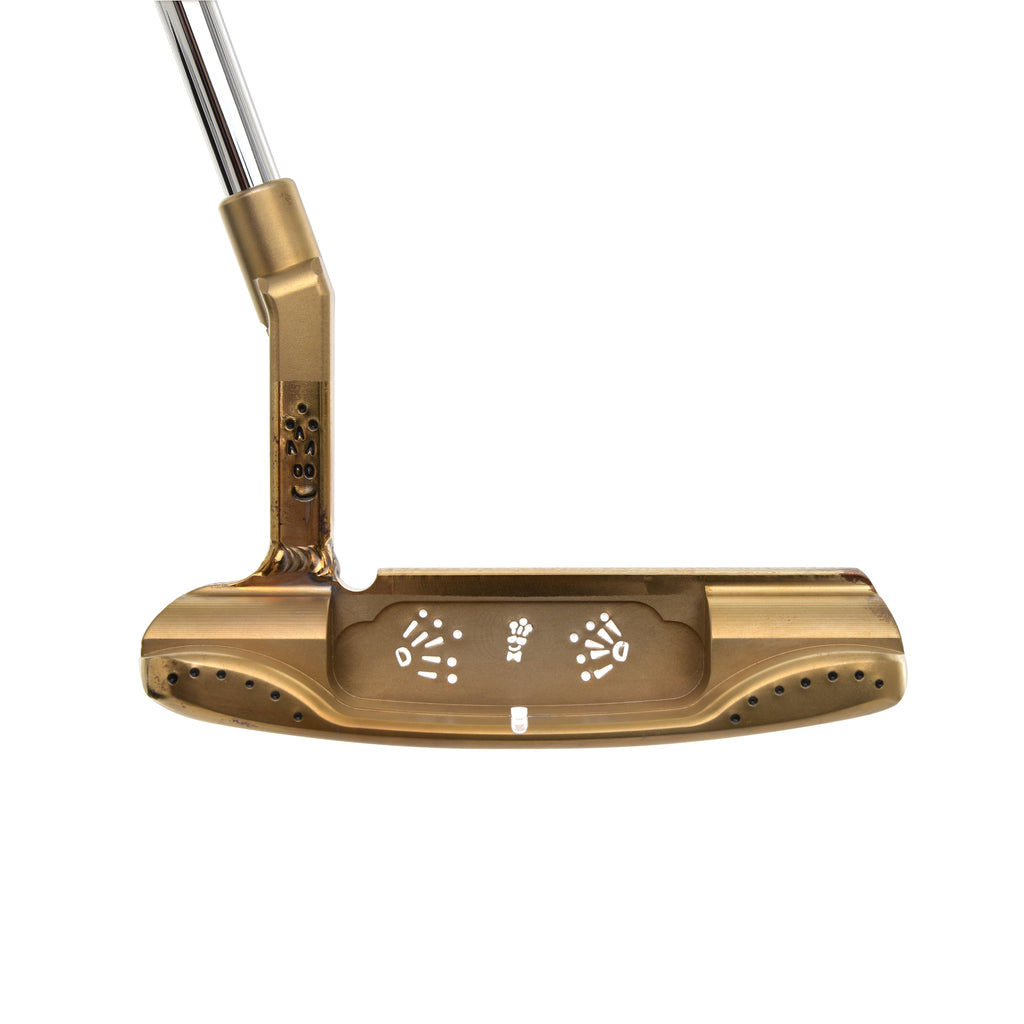 T.P. Mills SGSS Dale Dark Gold Handmade Putter cavity view