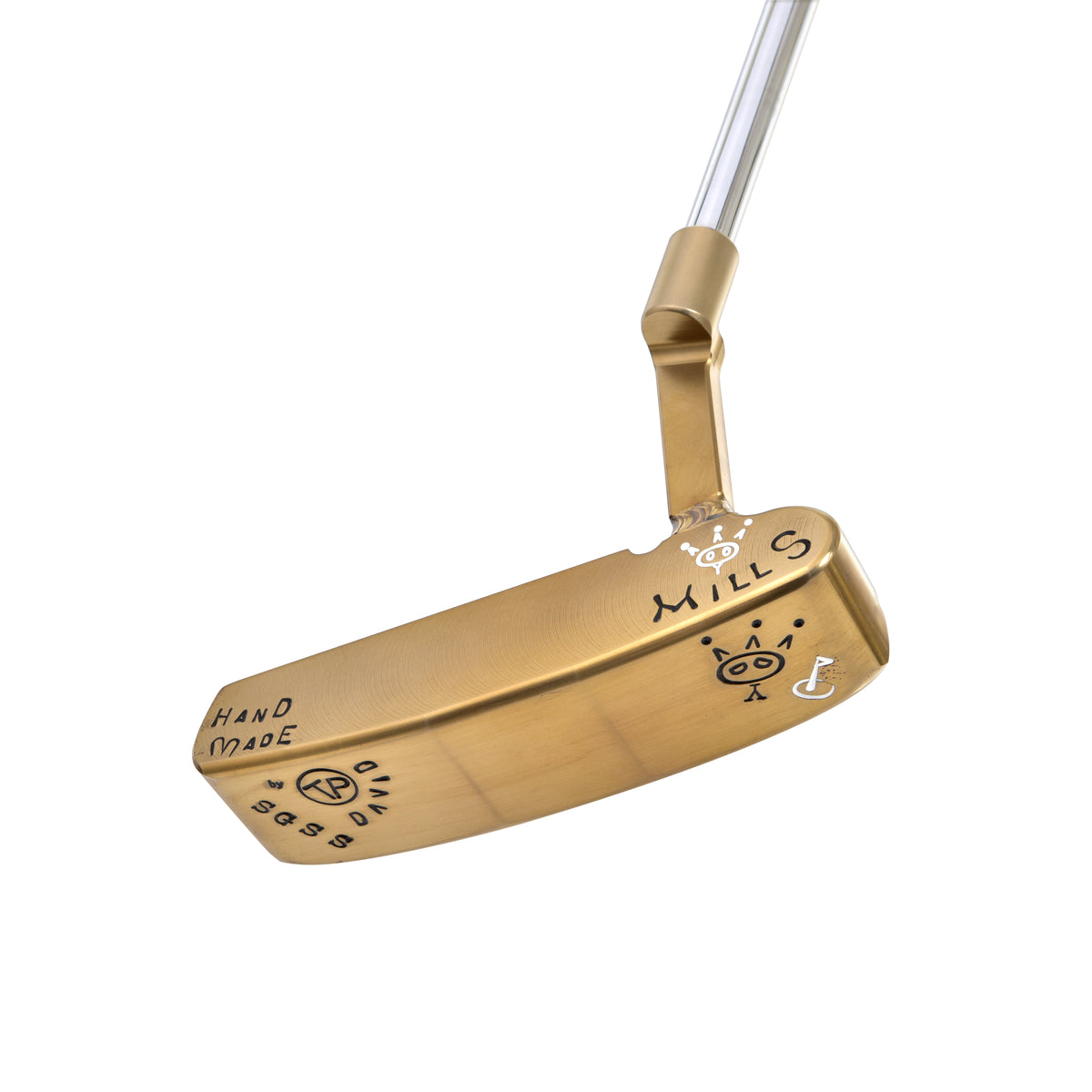 T.P. Mills SGSS Dale Crocodile Handmade Putter welded-neck heel detail