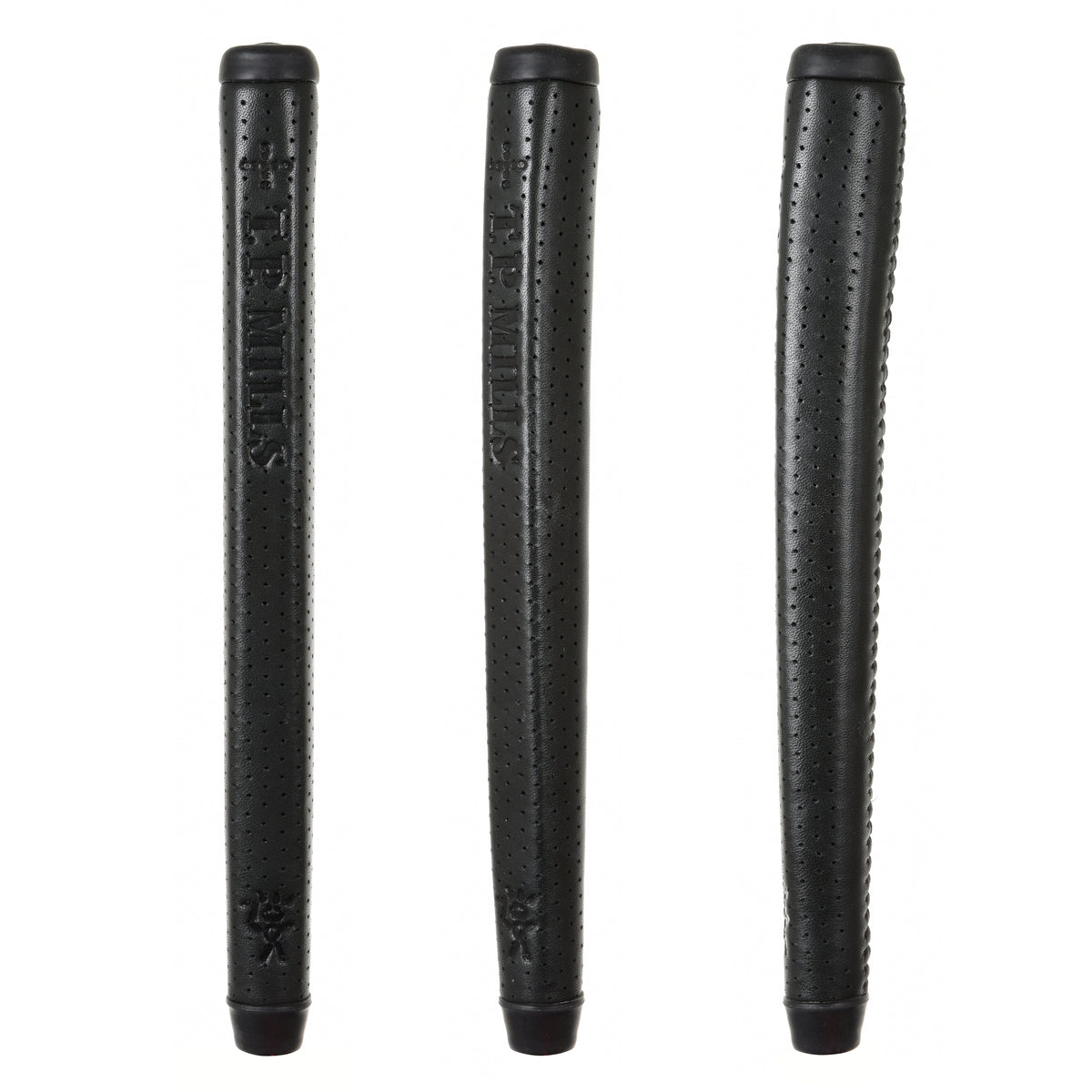 T.P. Mills genuine leather grip detail