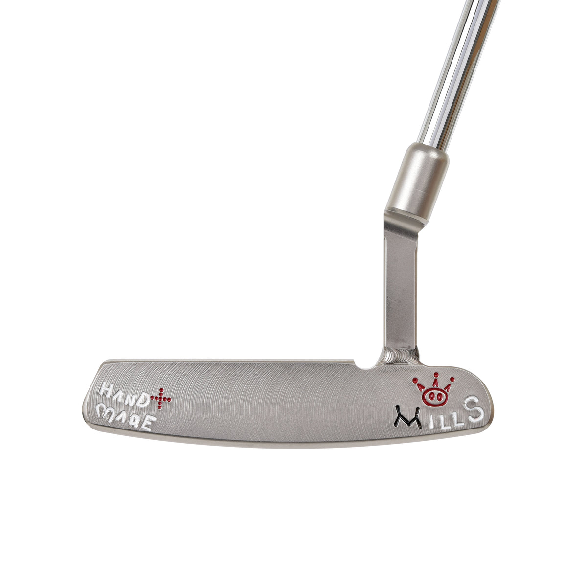 T.P. Mills SGSS Dale Lucky Clover Handmade Putter face with hand-applied details