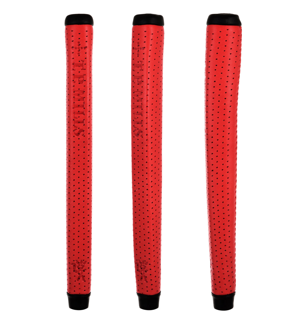 T.P. Mills red putter grip genuine leather