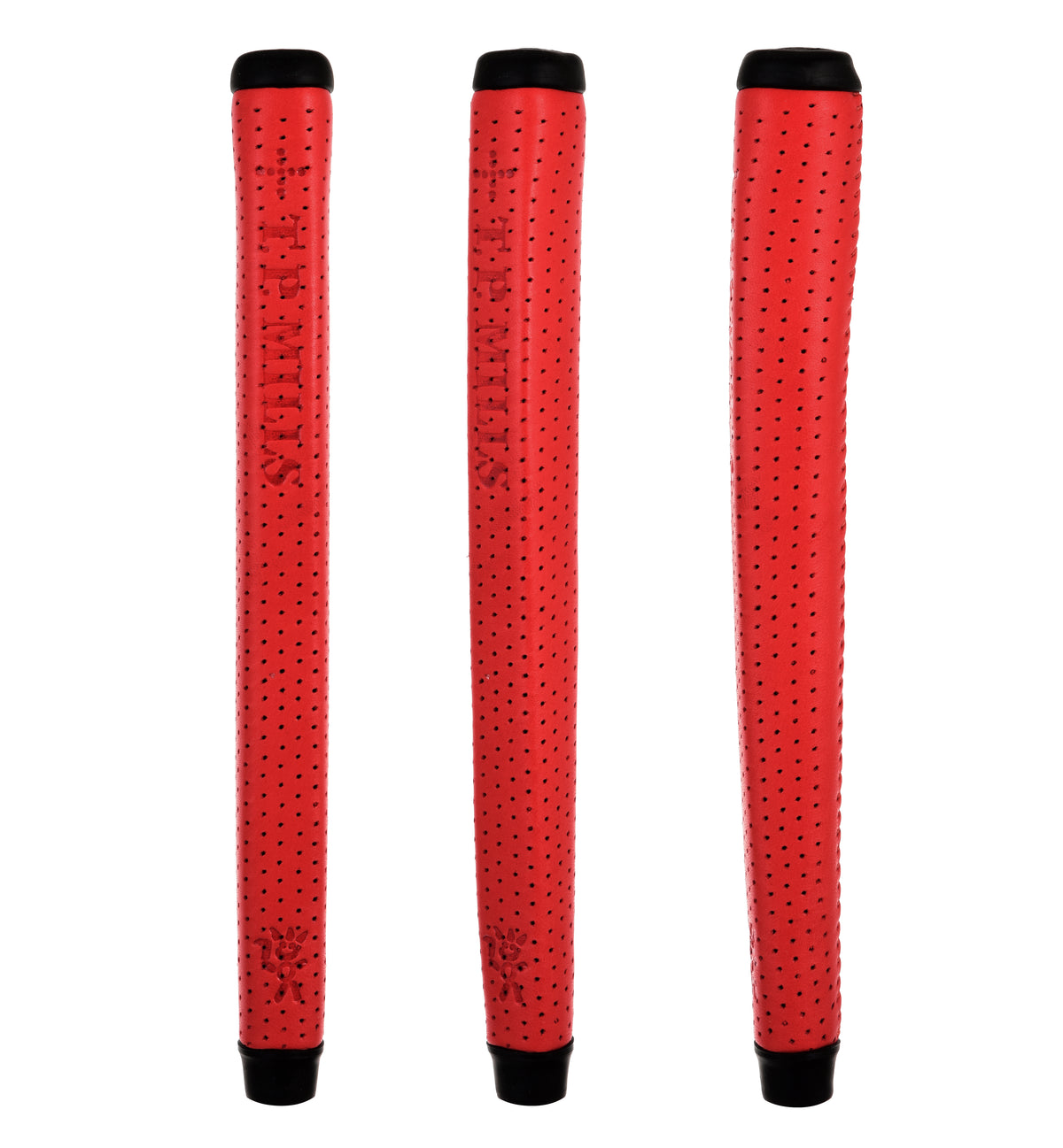 T.P. Mills red putter grip genuine leather